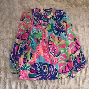 Lilly Pulitzer Multicolor Tropical Blouse